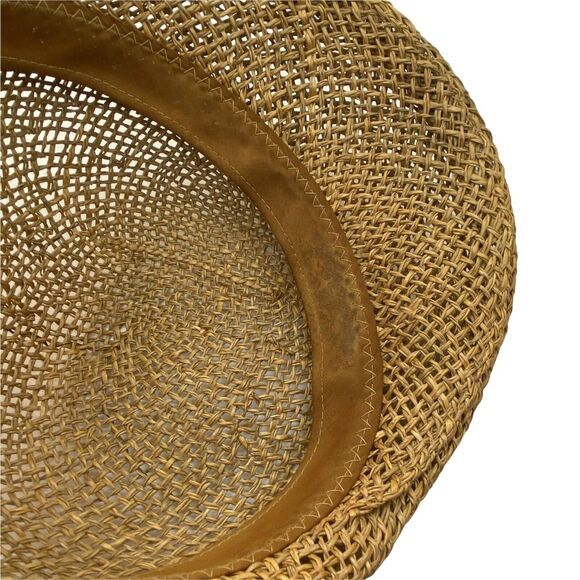 Newspaper Boy Straw Hat Vintage Country Gentleman Mens Brown Applejack One Size - Picture 6 of 14